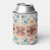 Vintage Snowflakes Pattern - Can Cooler