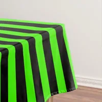 Halloween Slime Green and Black  Tablecloth