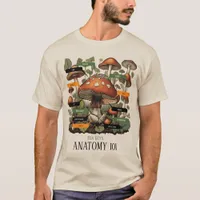 Fun Guy's Anatomy 101 Mycology Mushroom T-Shirt