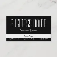 Black Business Card