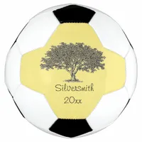 Soccer Ball - Name and Date with Family Tree