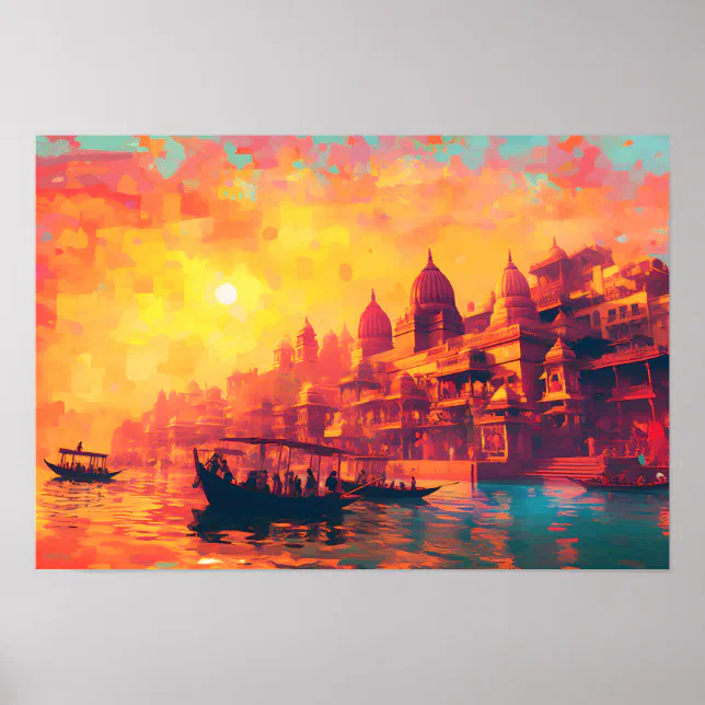 Mystique of Varanasi India Wall Art Poster