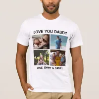 Personalized Love You Daddy Photo T-Shirt