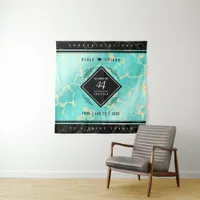 Elegant 44th Turquoise Wedding Anniversary Tapestry