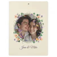 Romantic Ivy and Butterflies Clipboard