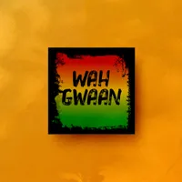 Wah Gwaan Jamaican Rasta Caribbean Kitchen Ceramic Tile