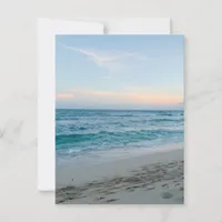 Blank Coastal Beach surf sun sand Postcard