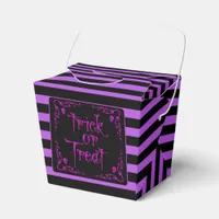 Poison Purple Trick or Treat Favor Boxes