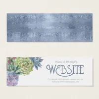 Succulents and Sparkle  Website Insert Blue ID515