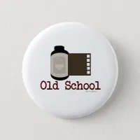 Old School Film Fan Pinback Button