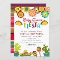 Mexican Fiesta Gender Neutral Baby Shower Invitation