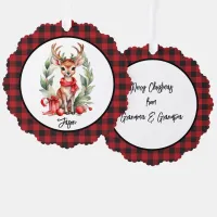 Christmas Deer with Red Scarf