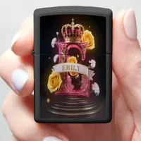 Emily's Regal Letter E Zippo Lighter