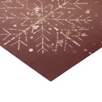 Dusty Red Snowflakes Christmas Tissue Paper