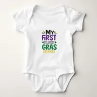 My First Mardi Gras T-Shirt Baby Bodysuit