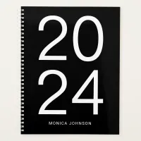 Black and White Big Year Numbers Planner