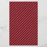 Thin Black and Red Diagonal Stripes Flyer