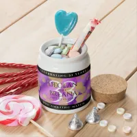 Elegant 33rd Amethyst Wedding Anniversary Candy Jar