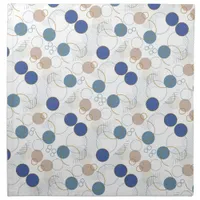 Sand and Blue Beach Color Dots Cloth Napkin