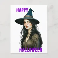 Witch Halloween Postcard