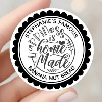 Happiness Is Homemade Vintage Personalized Label