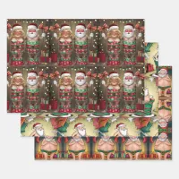 A humorous and unconventional depiction of a funny wrapping paper sheets