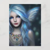 Ethereal Mystical Fairy Girl Postcard