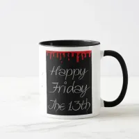 Happy Friday the 13th Blood Spatter Coffee Cup