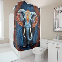 Wild Animals Portrait Reflections  Shower Curtain