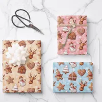 Gingerbread Cookies Christmas Wrapping Paper Sheets