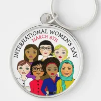 International Women's Day March 8th  Keychain