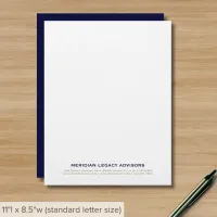 Clean Simple Modern Minimalist Business Letterhead