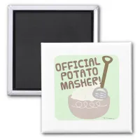 Go Official Potato Masher Go Magnet