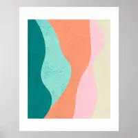 Colorful Abstract Art Geometric Poster