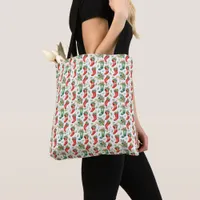 Green and Red Christmas Stockings Tote Bag