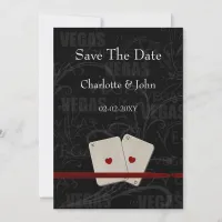 Vegas wedding save the date announcement