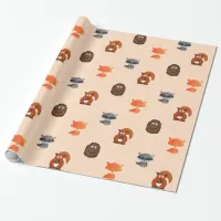 Forest Animals Woodland Creatures Gift Wrap