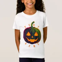 Halloween Pumpkin Vibes design T-Shirt