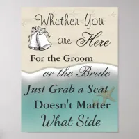 Oceanic Seating Poster  Wedding  Beach Theme