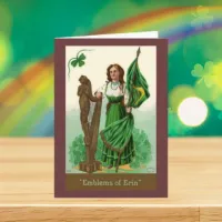 Vintage St. Patrick's Emblems of Erin Card