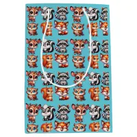 Woodland Creatures Boy's Baby Shower Medium Gift Bag