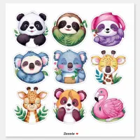 Cute kawaii animals #4 sticker