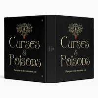 Curses and Poisons 3 Ring Binder