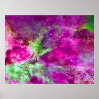 Eta Carinae Nebula Enhanced Purple Value Poster