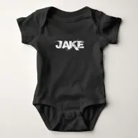 Black Personalized Baby One Piece Tshirt