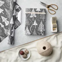 Black Christmas Pattern#6 ID1009 Wrapping Paper