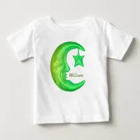 Magical Shining Half Moon with Star -  Personified Baby T-Shirt