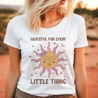 Grateful For Every Little Thing Retro Boho Sun Tri-Blend Shirt