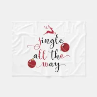 jingle all the way fleece blanket