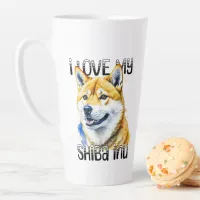 I Love My Shiba Inu | Dog Owner  Latte Mug